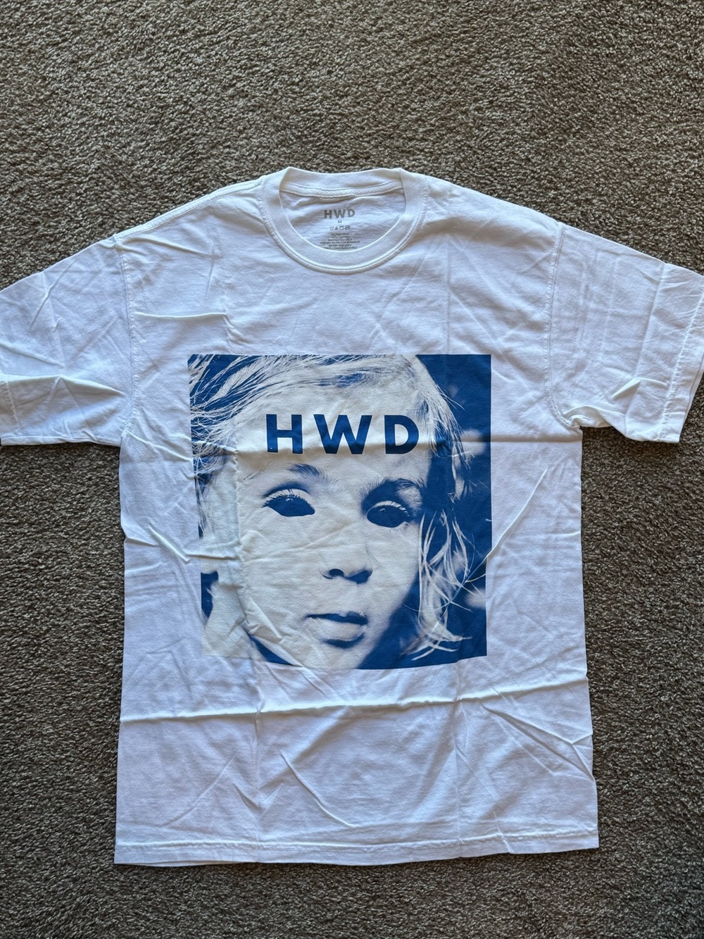 Halfway Dead HWD Blind Short Sleeve White T-Shirt NEW (Measurements) Size Medium